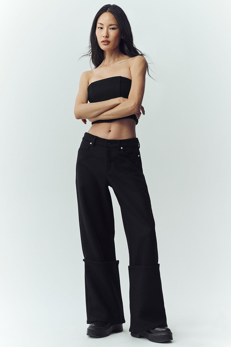 Wool Blend Nightcap Wide Leg Pant