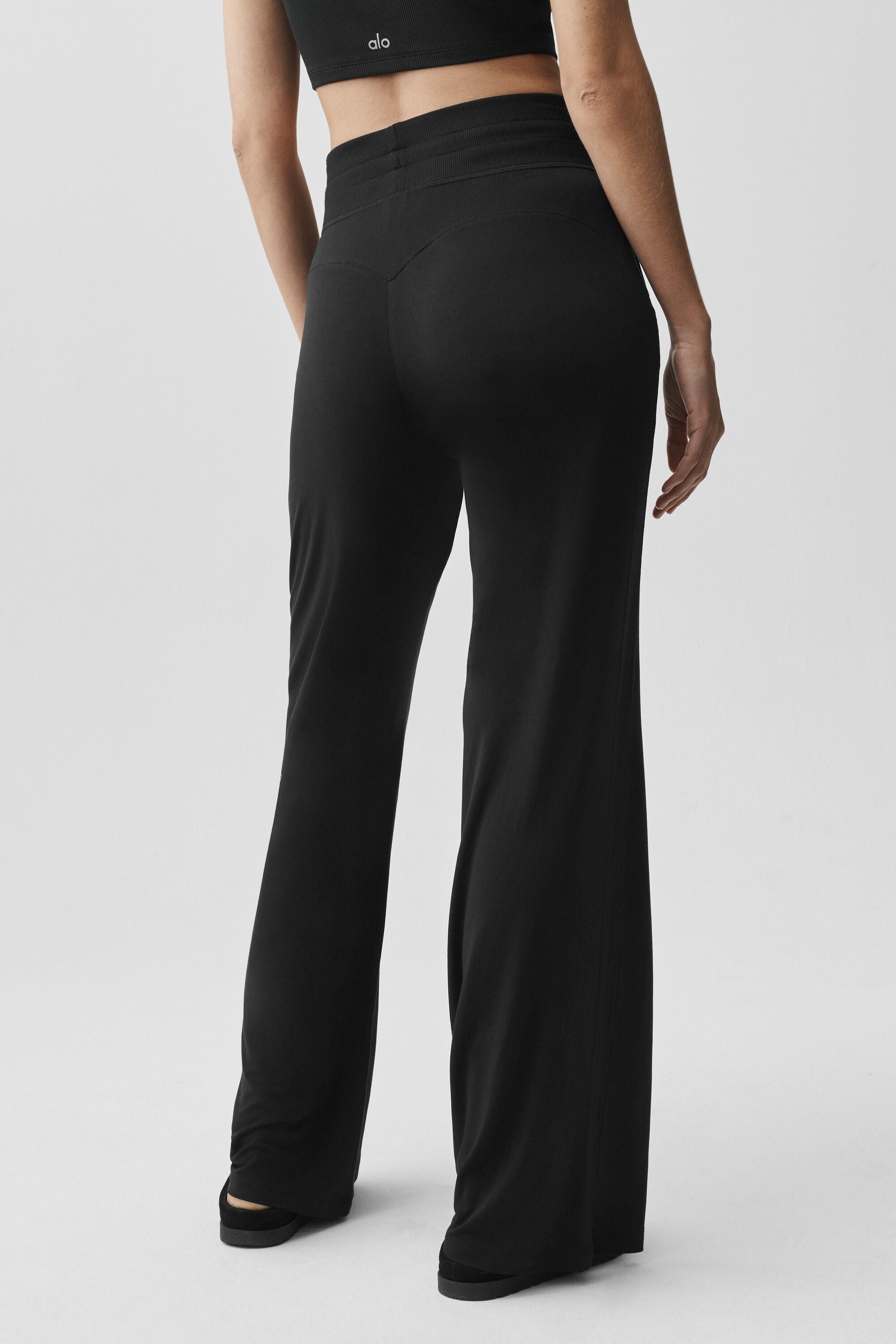 Semi-Sheer Delicate Lounge Flare Pant (Long)
