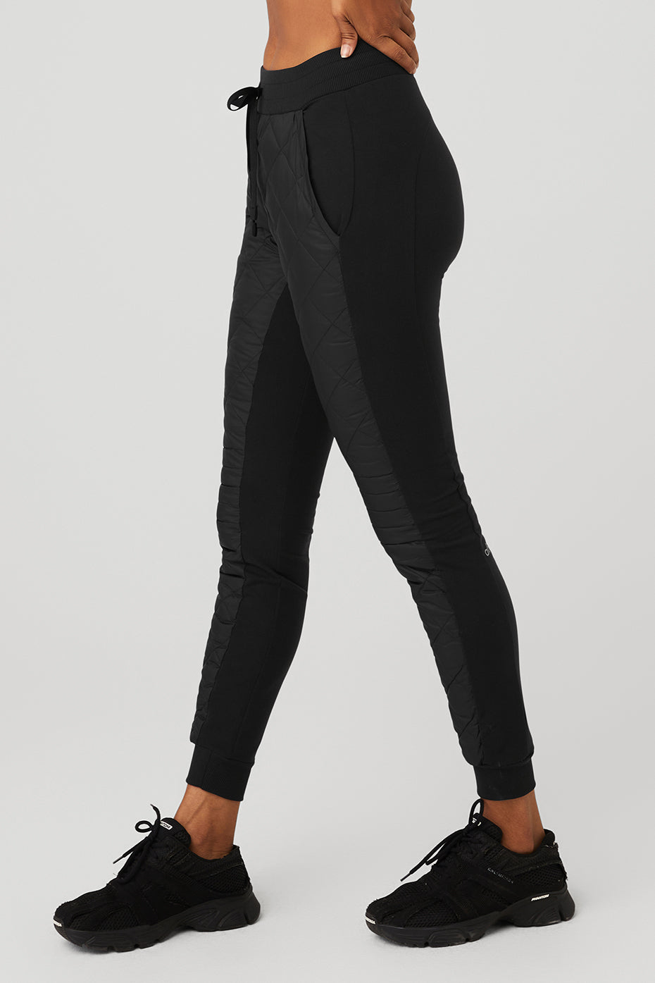 High-Waist Moto Puffer Pant