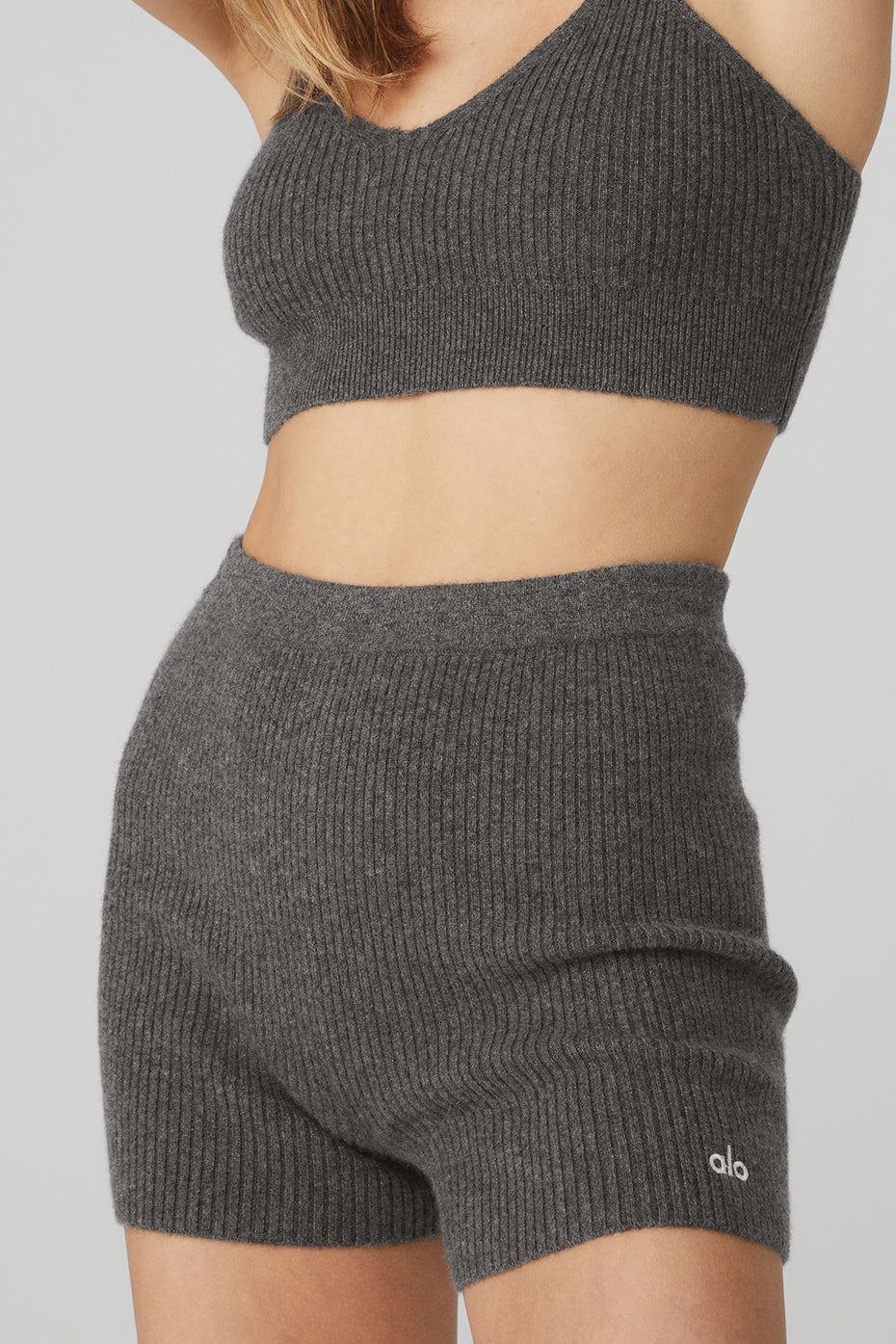 Cashmere Ribbed Staycation Short