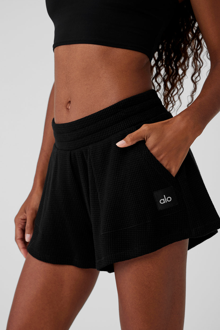 Waffle High-Waist Weekend Escape Short
