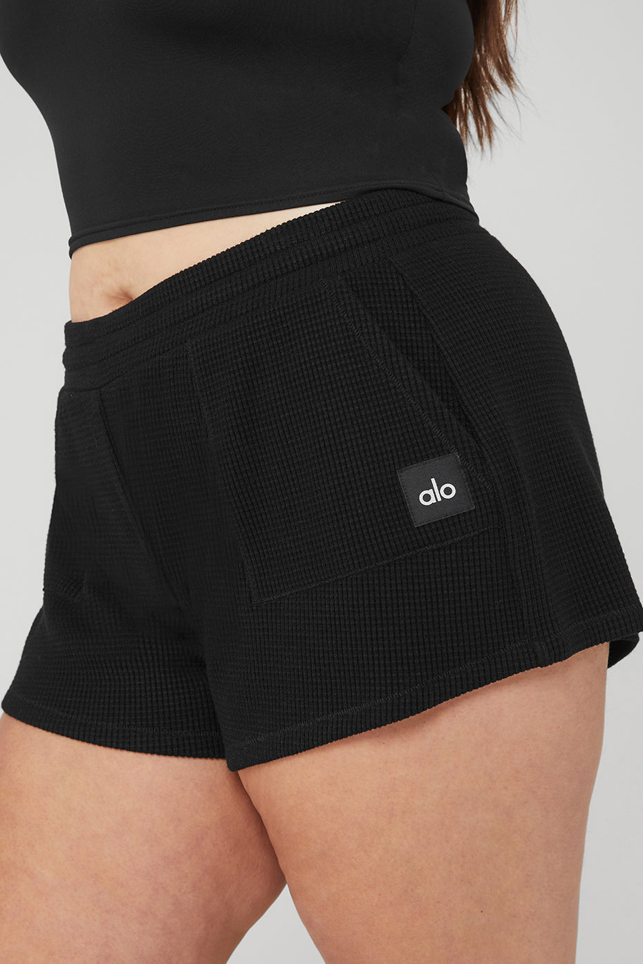 Waffle High-Waist Weekend Escape Short