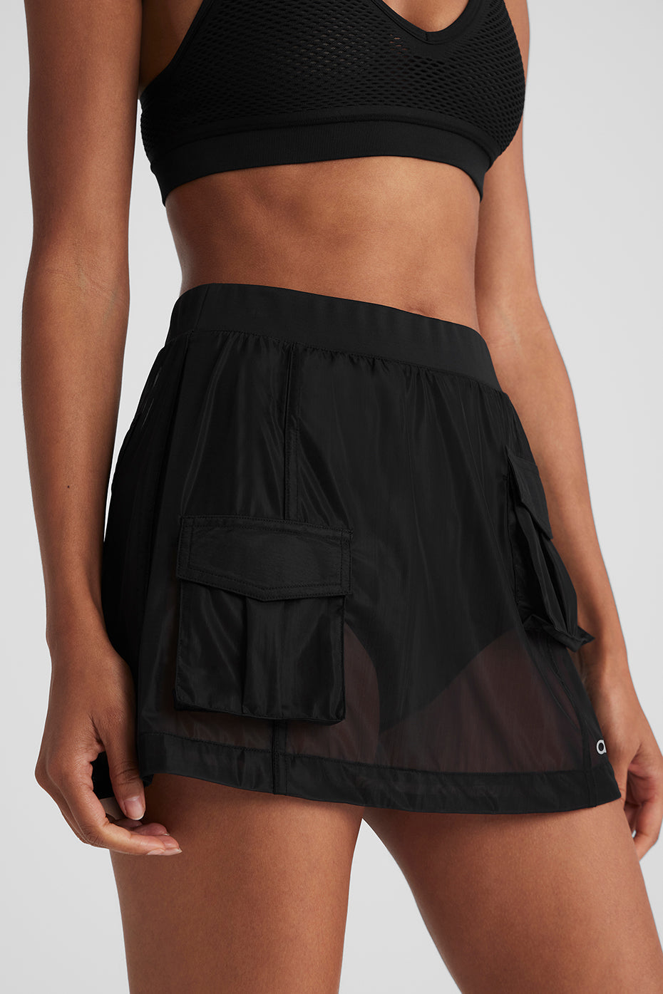 Sheer Effusion Cargo Skirt