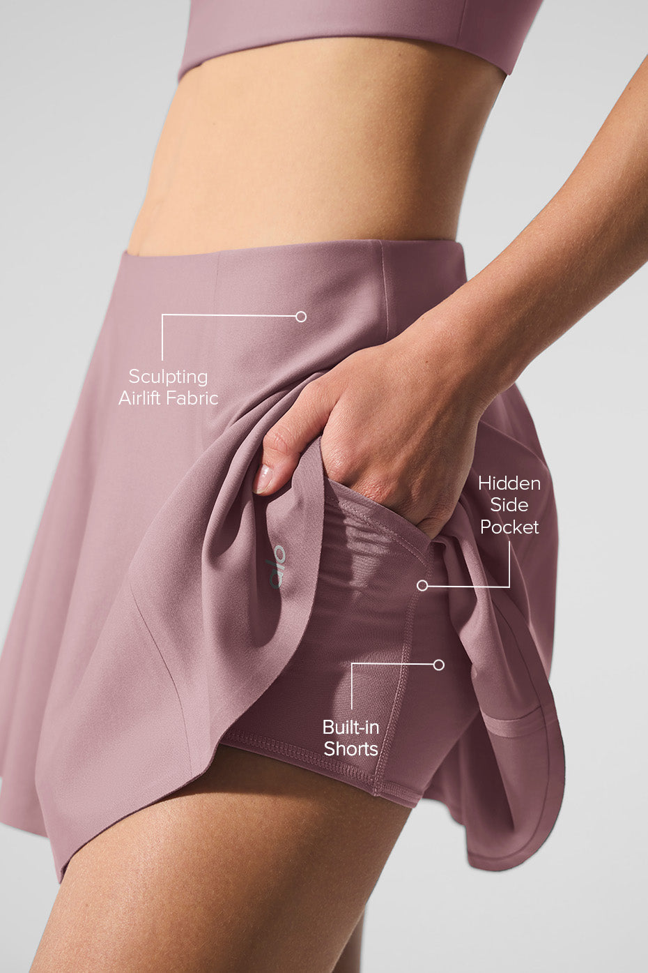 Airlift Down The Line Tennis Skirt