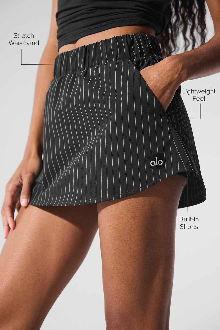 Pinstripe Daylight Mini Skirt