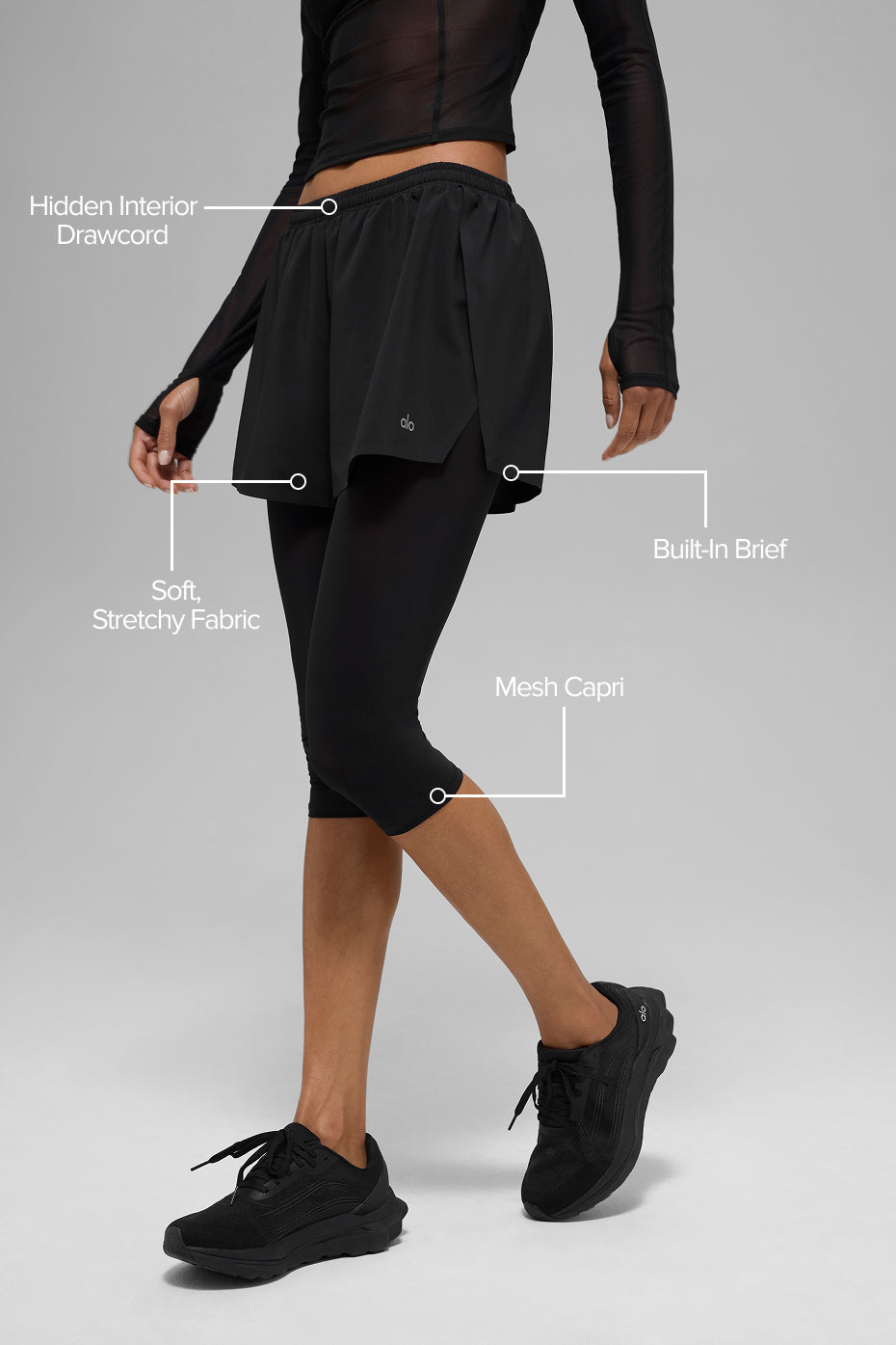 Mesh Front Runner 2 In 1 Short