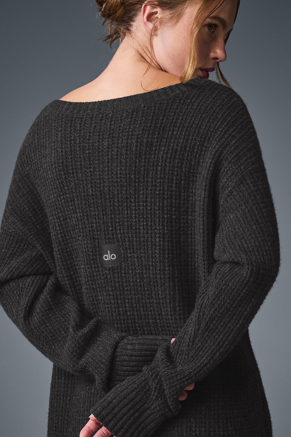 Cashmere Plush Waffle Dress