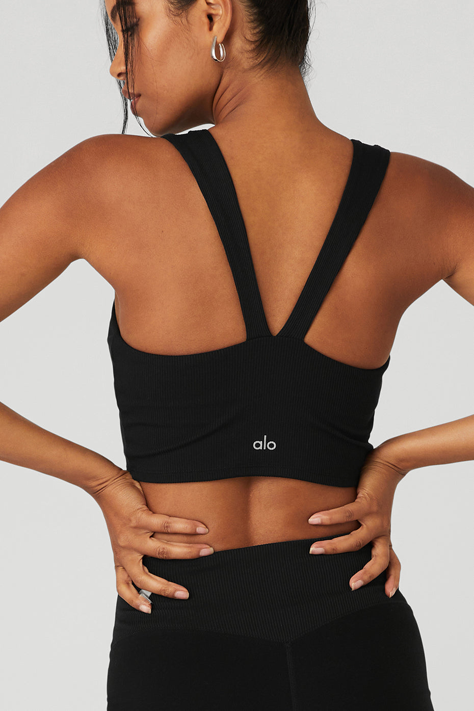 Alosoft Ribbed Chic Bra Tank