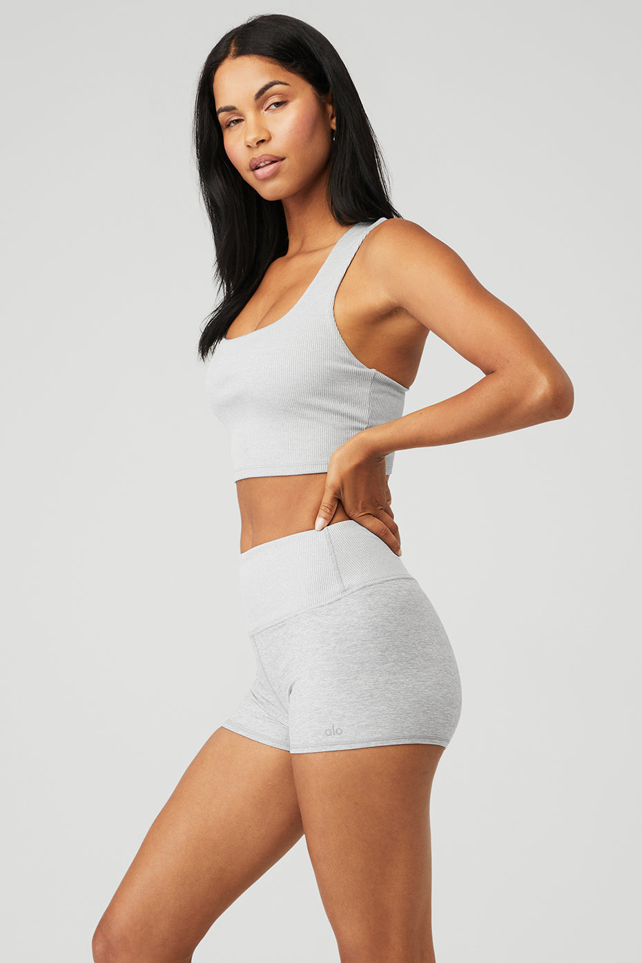 Alosoft Ribbed Chic Bra Tank