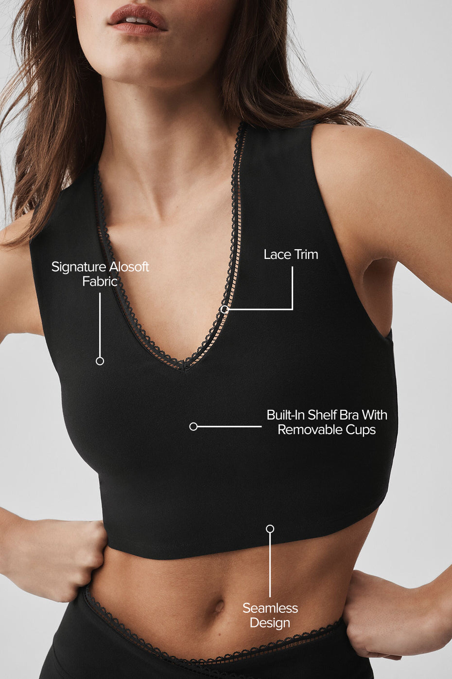 Alosoft Affection V-Neck Bra Tank