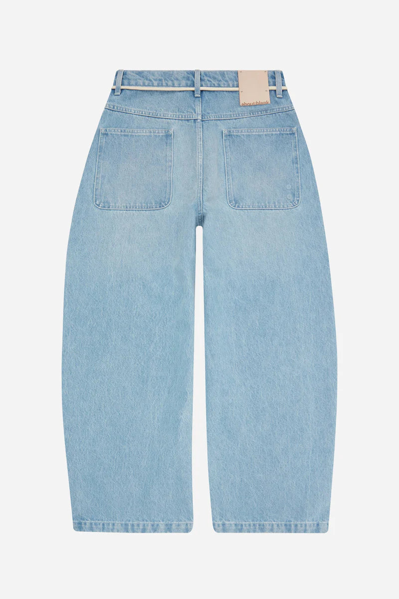 Wide leg denim
