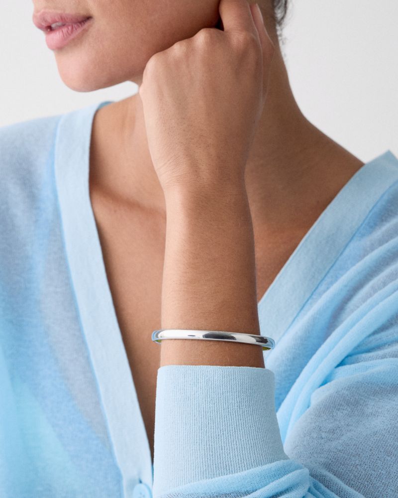Silver Lining Idiom Bangle