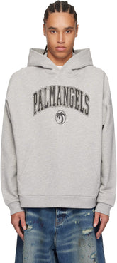 Gray College Logo Hoodie