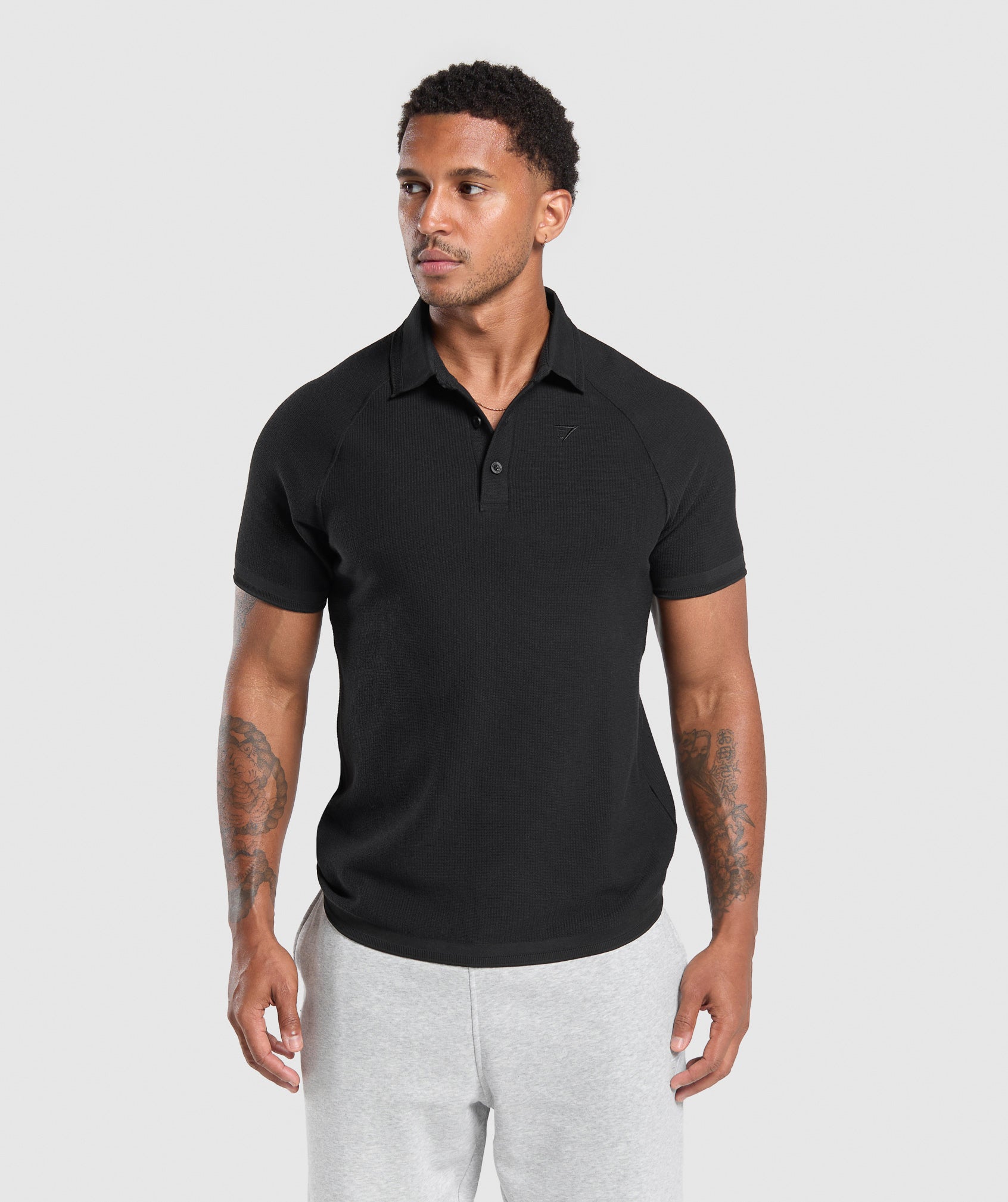 Waffle Polo Shirt