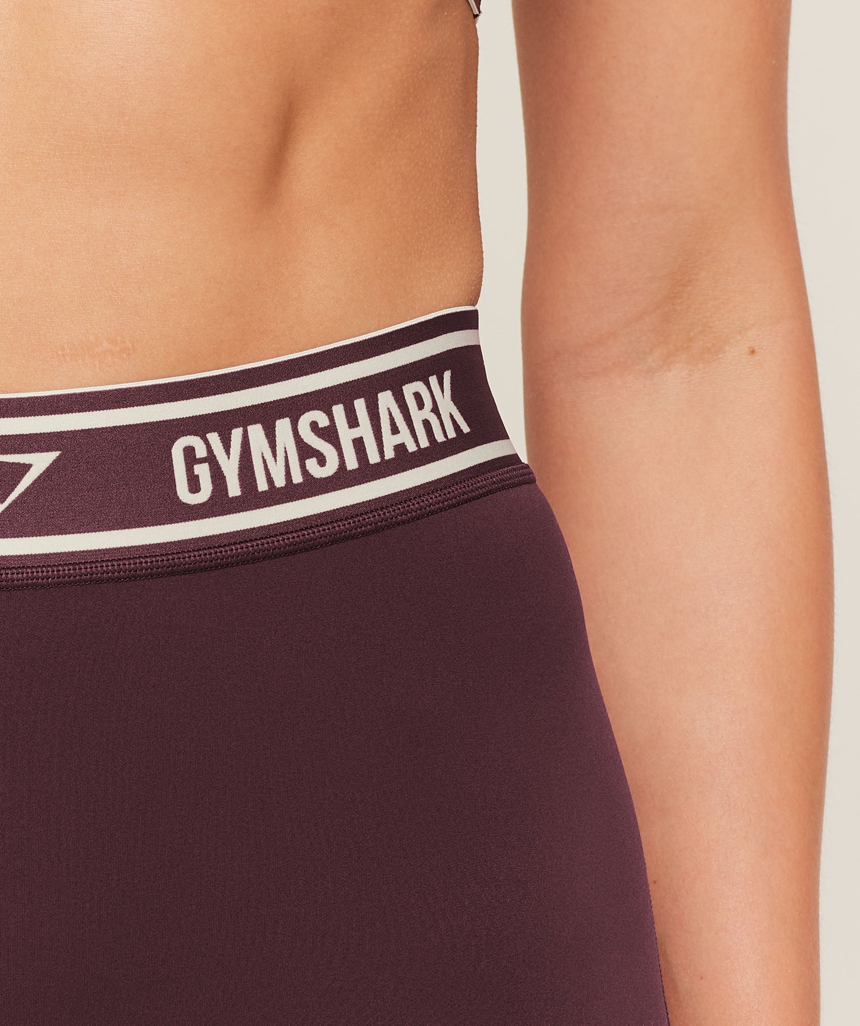Gymshark Waistband Logo Shorts - Cherry Purple