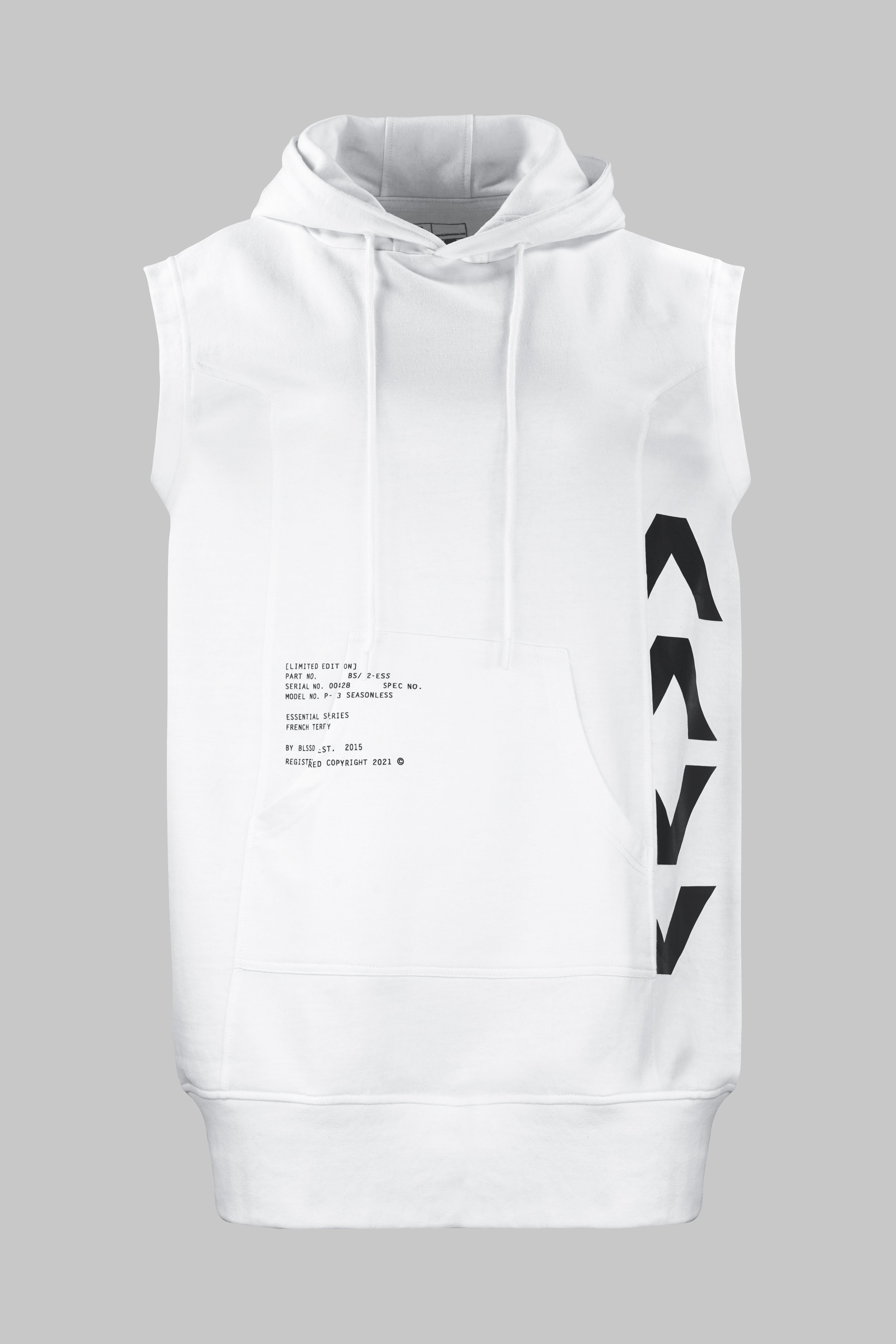 ARROWS SLEEVELESS HOODIE