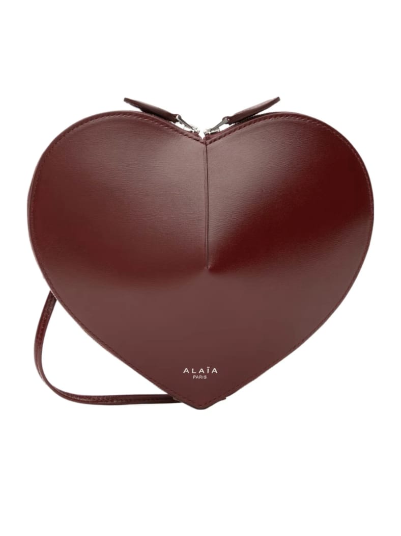 Heart-Shaped Premium Leather Crossbody Bag – Chocolate Brown
