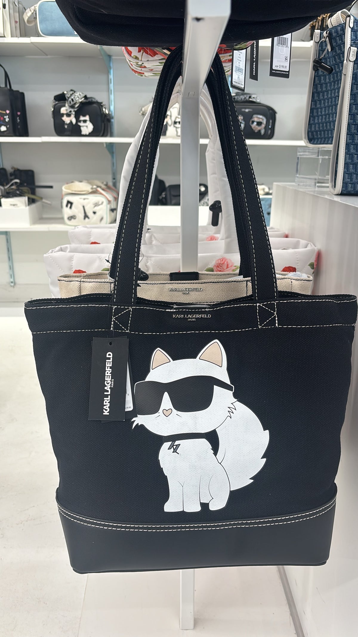 Karl Lagerfeld Paris Cannes Canvas Emoji Tote