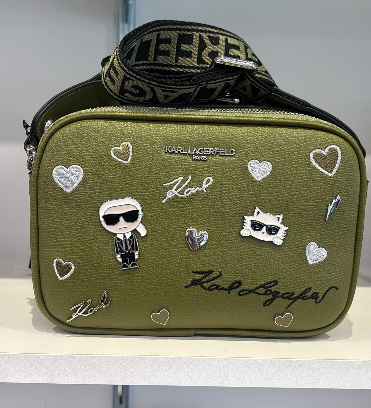 Karl Lagerfeld Paris Maybelle Crossbody With Pins