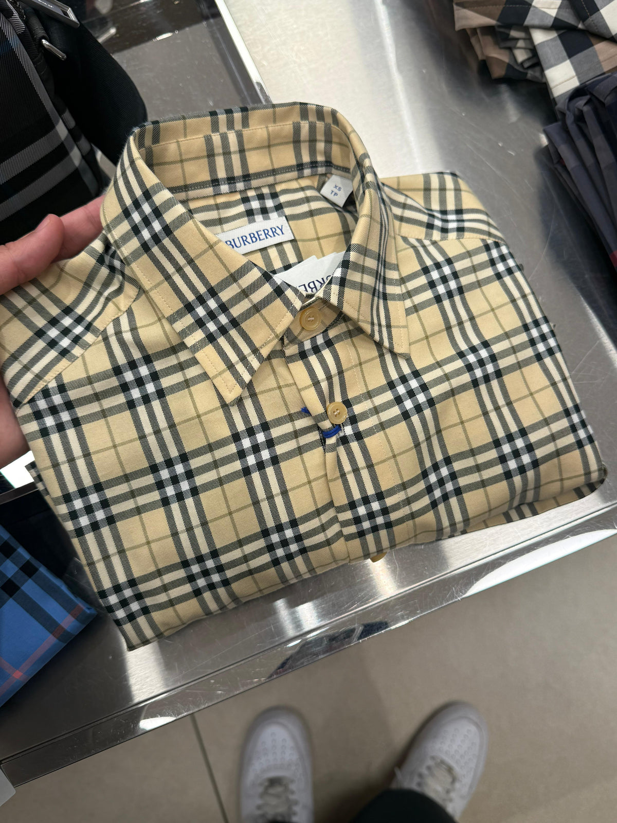 Burberry Check cotton shirt