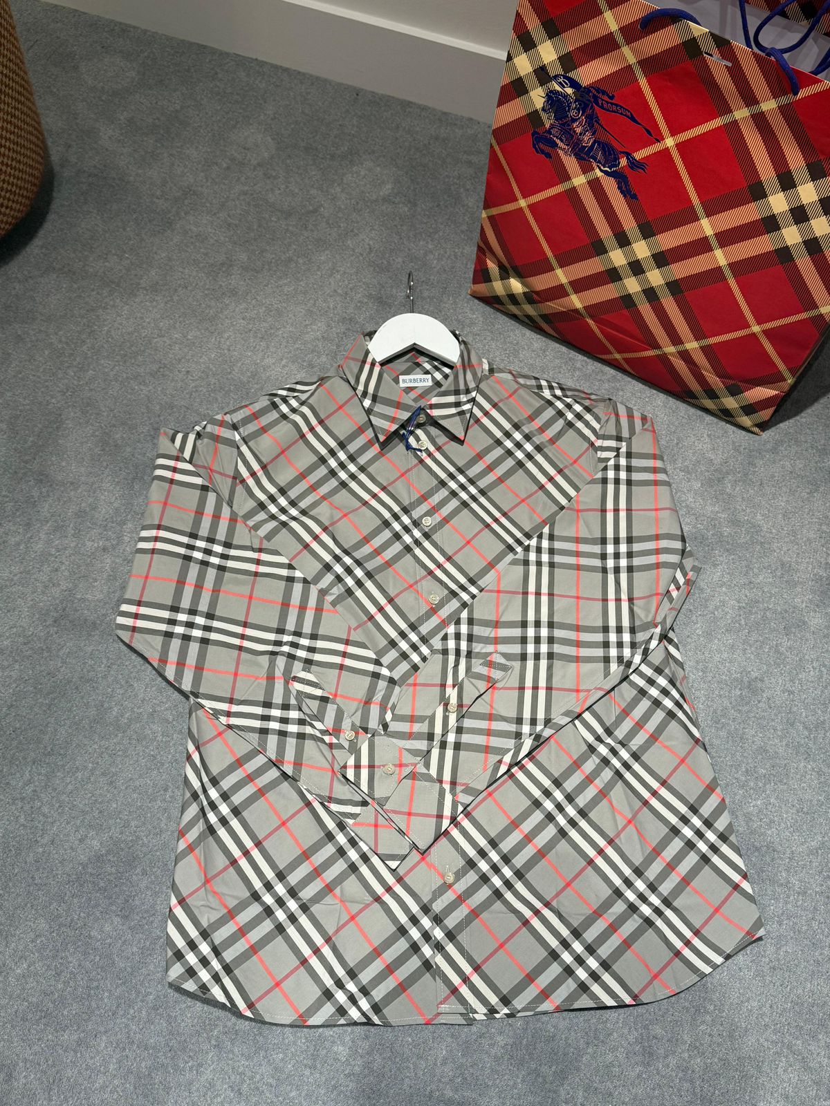 Burberry checked cotton shirt