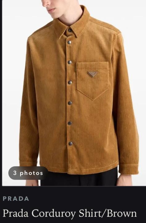 Prada Corduroy shirt