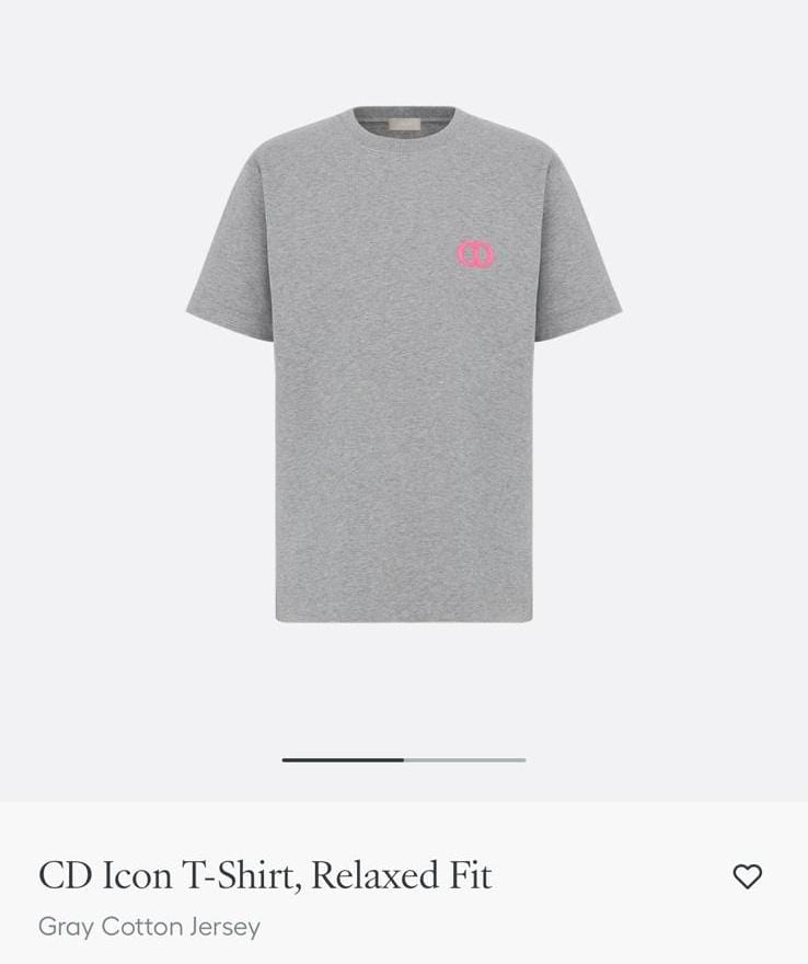 CD Icon Grey Cotton Jersey