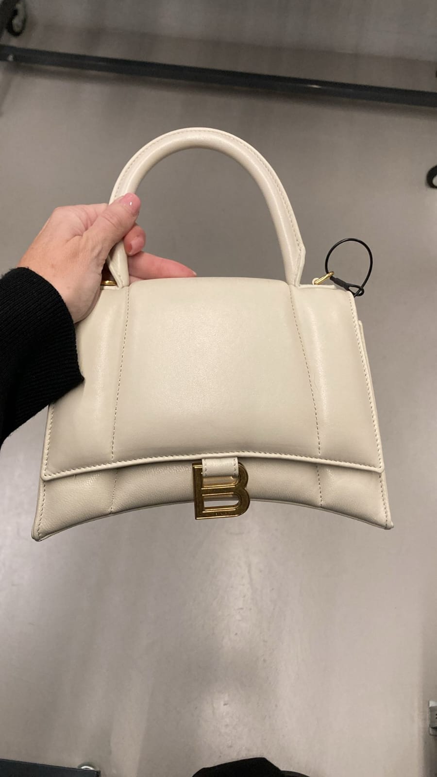 Balenciaga Small Padded Hourglass Top-Handle Bag
