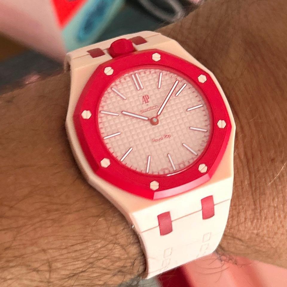 Audemars Piguet x Swatch Royal Pop "Otto Rosso"