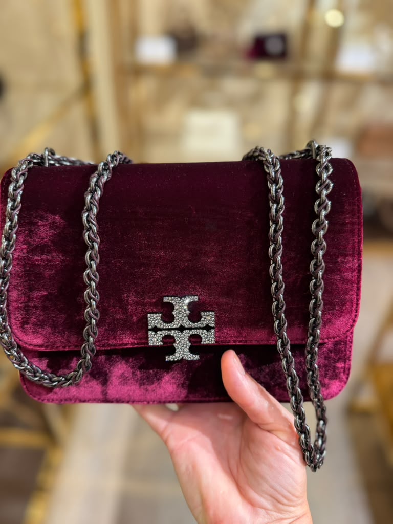 Tory Burch Velvet Cross Body Bag