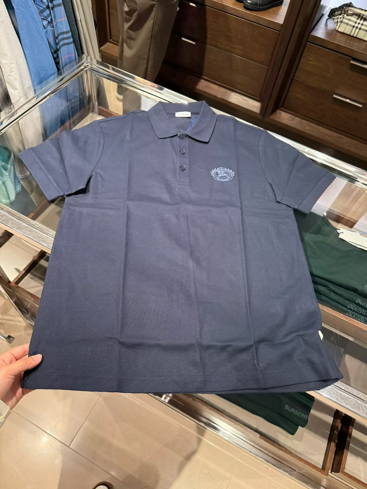 Burberry Navy Polo