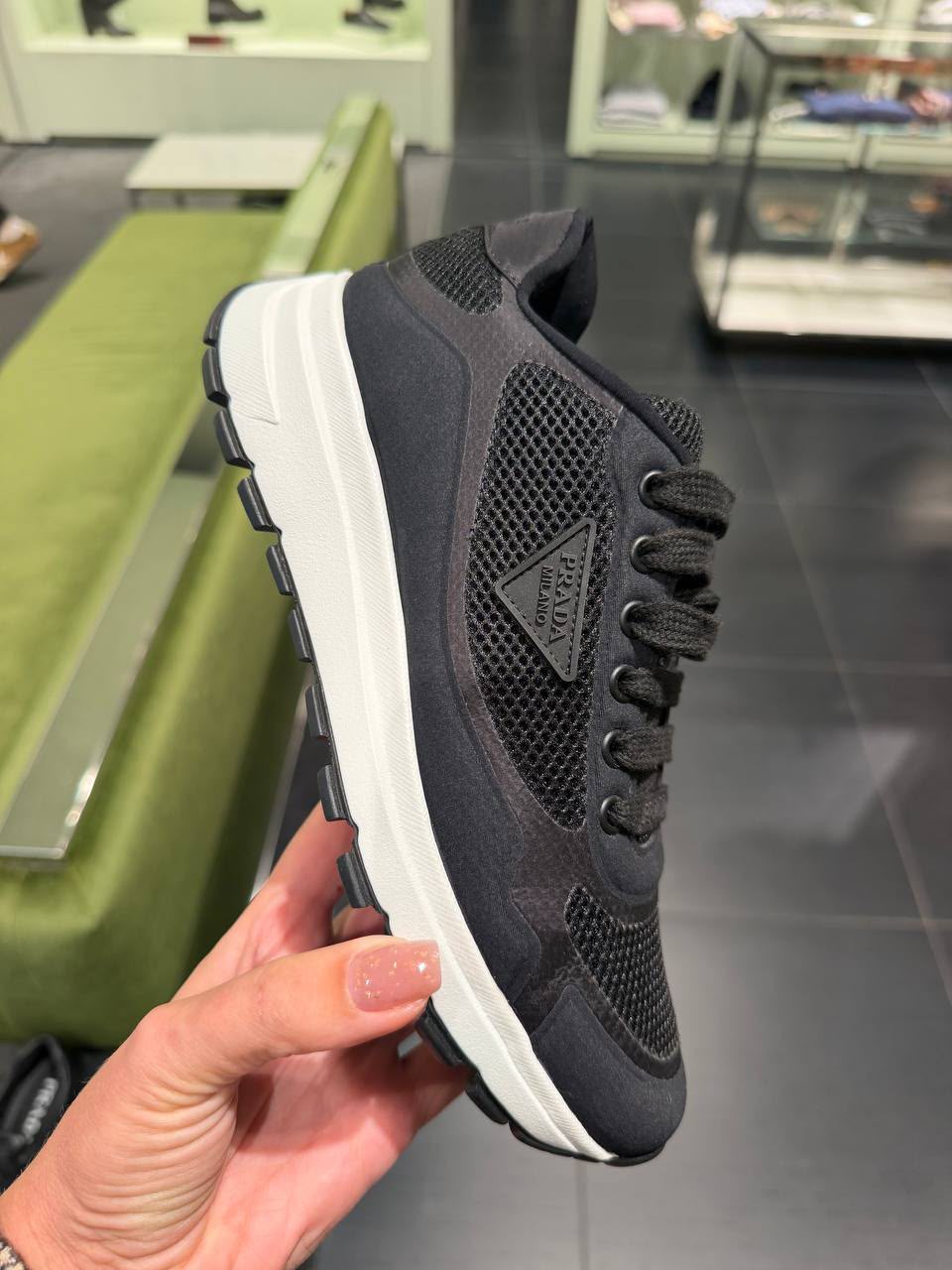 Prada Prax 2.0 Fabric Sneakers