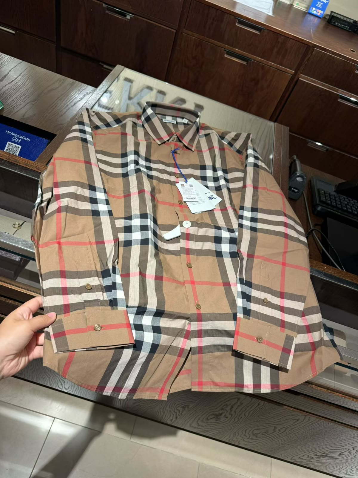 Burberry Check Cotton Shirt