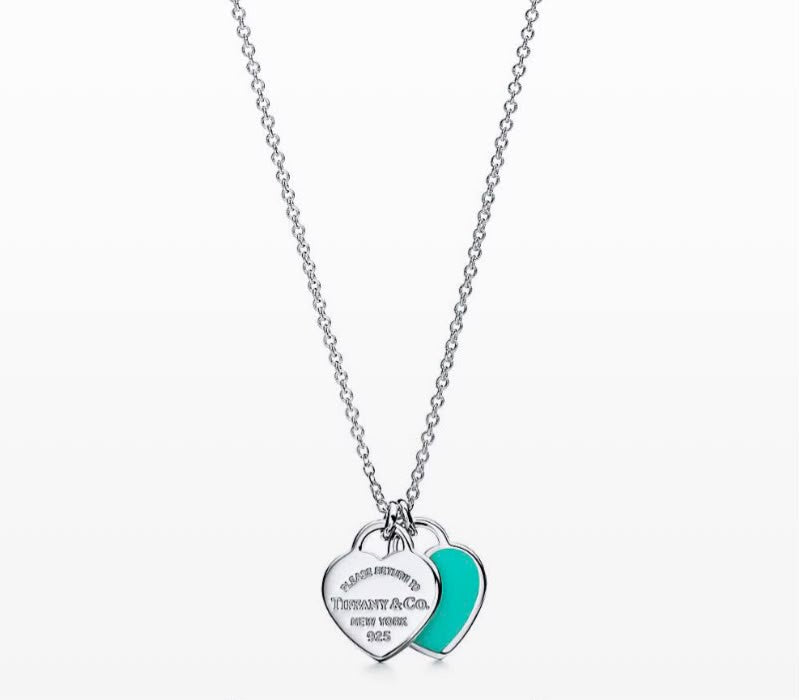 Tiffany & Co. Return to Tiffany Blue Double Heart Tag Pendant