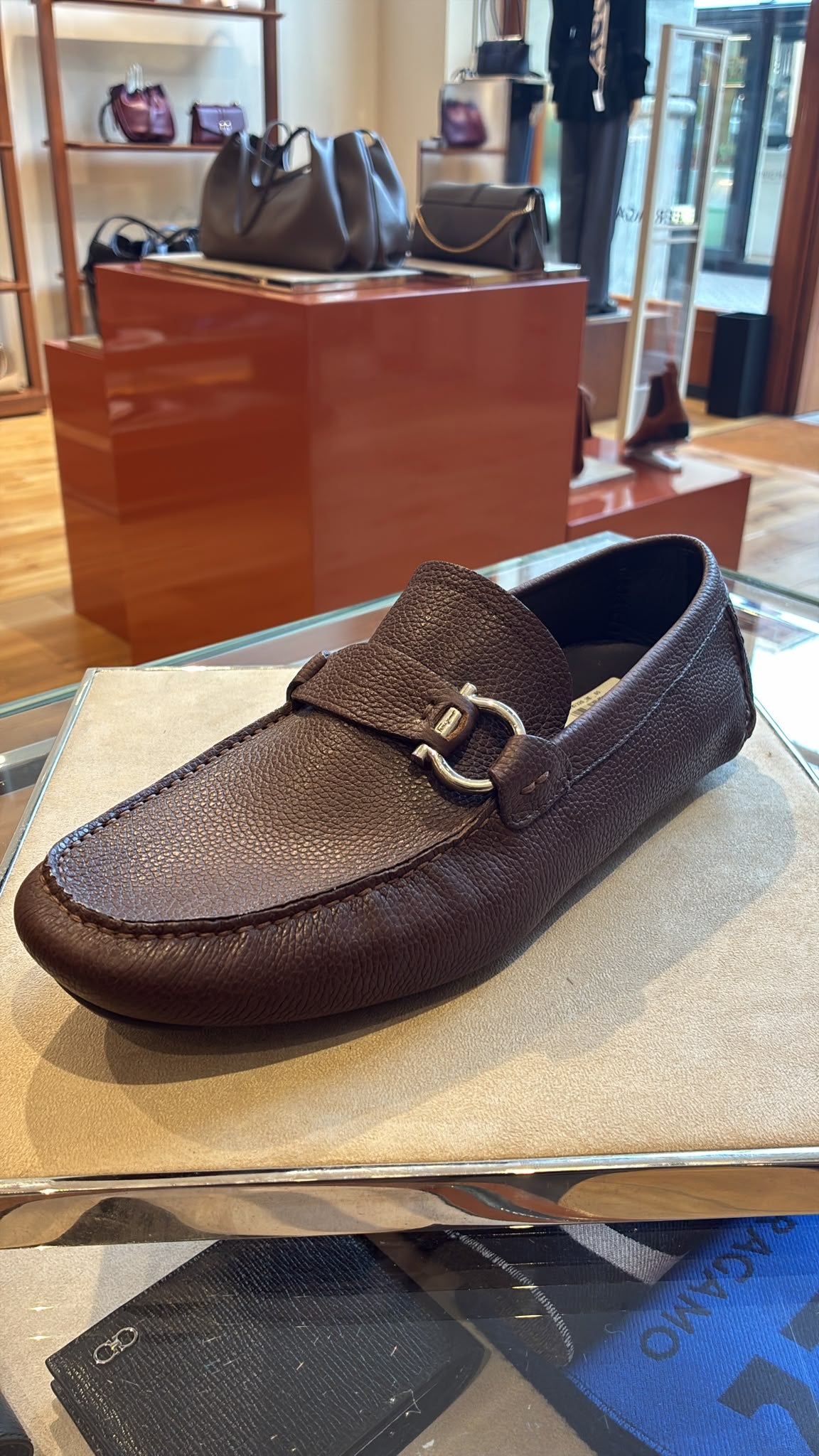Ferragamo Gancini driving loafers
