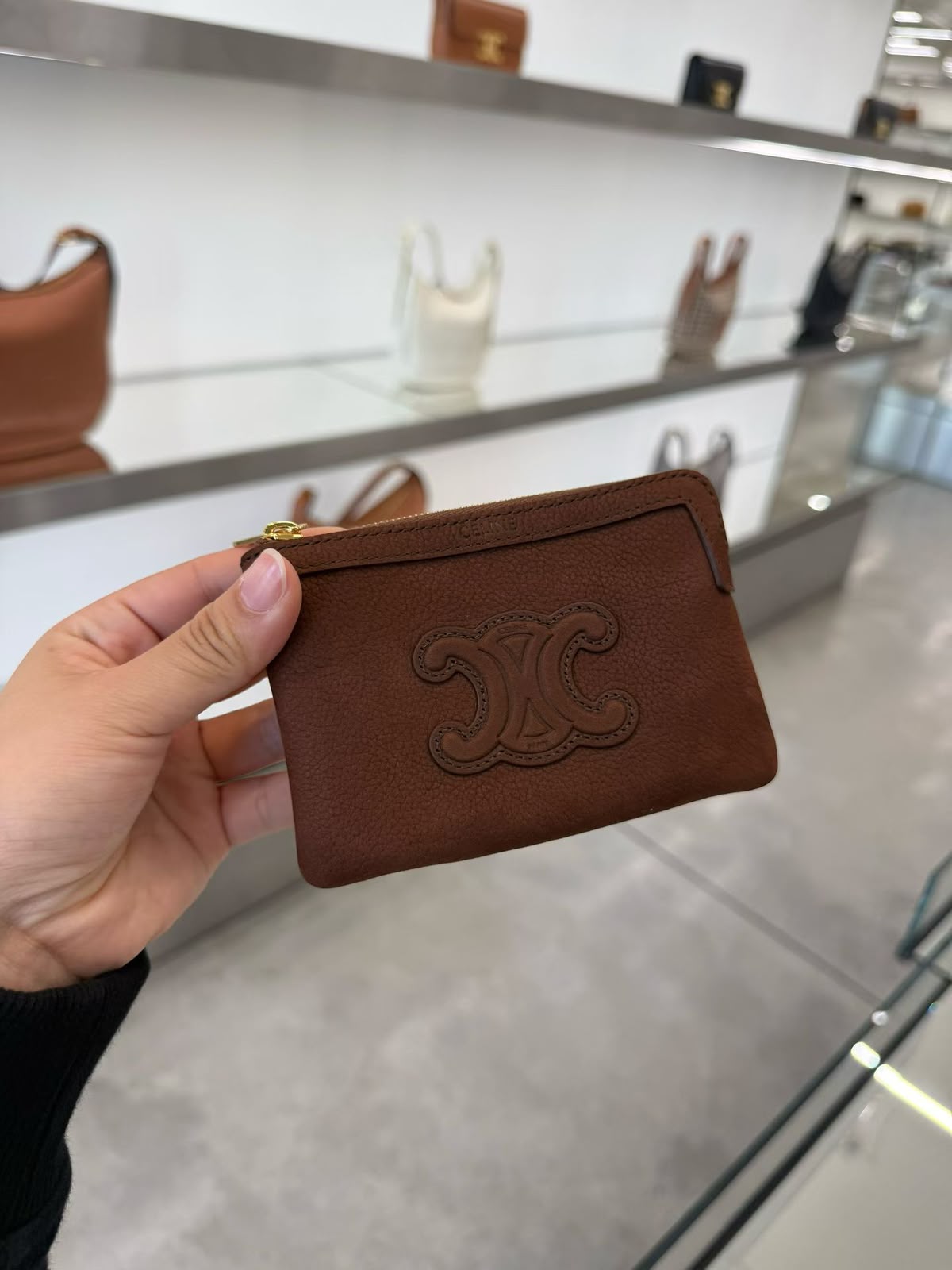 Céline Cuir Triomphe Coin Purse
