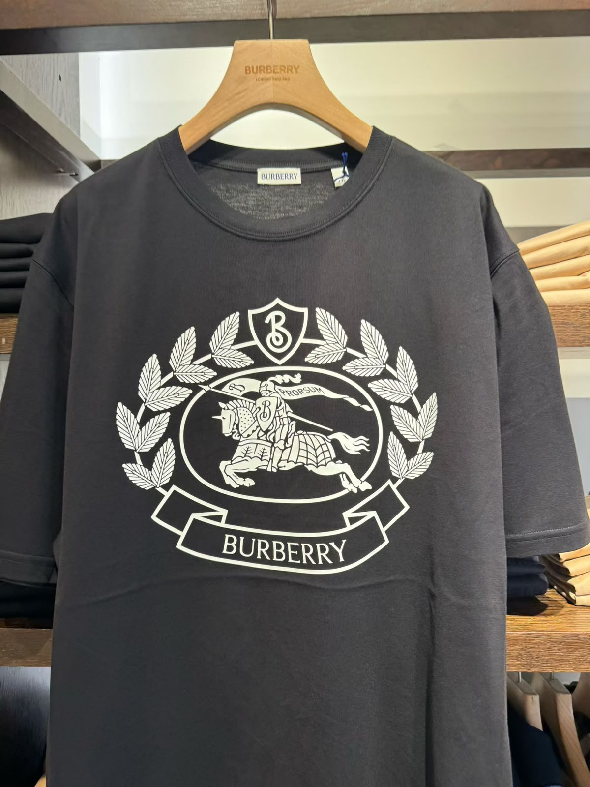 Burberry Oak Leaf Crest Cotton T-Shirt