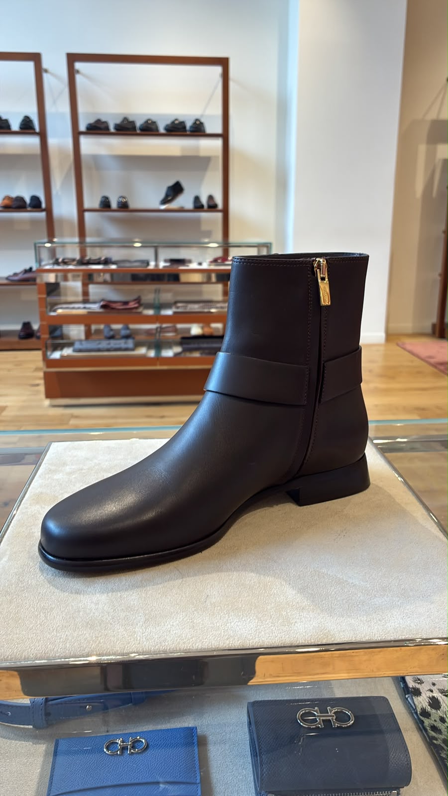 Ferragamo Gancini Ankle Boots