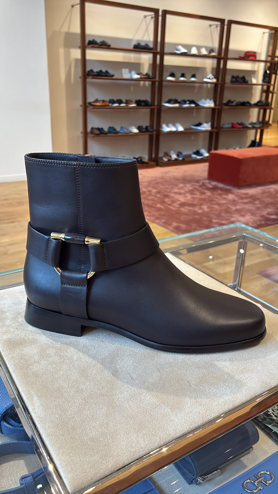 Ferragamo Gancini Ankle Boots