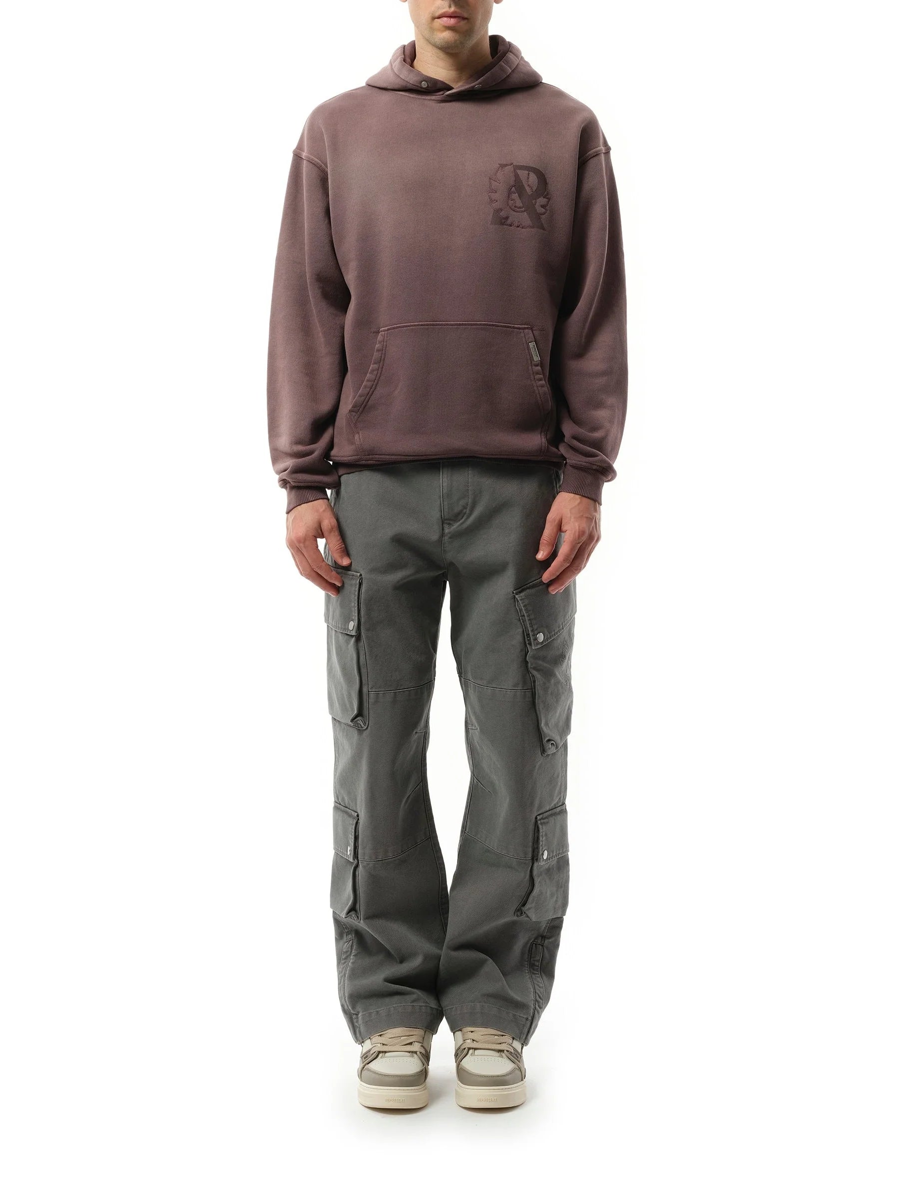 Represent X Belstaff Outline Phoenix Hoodie in Plum