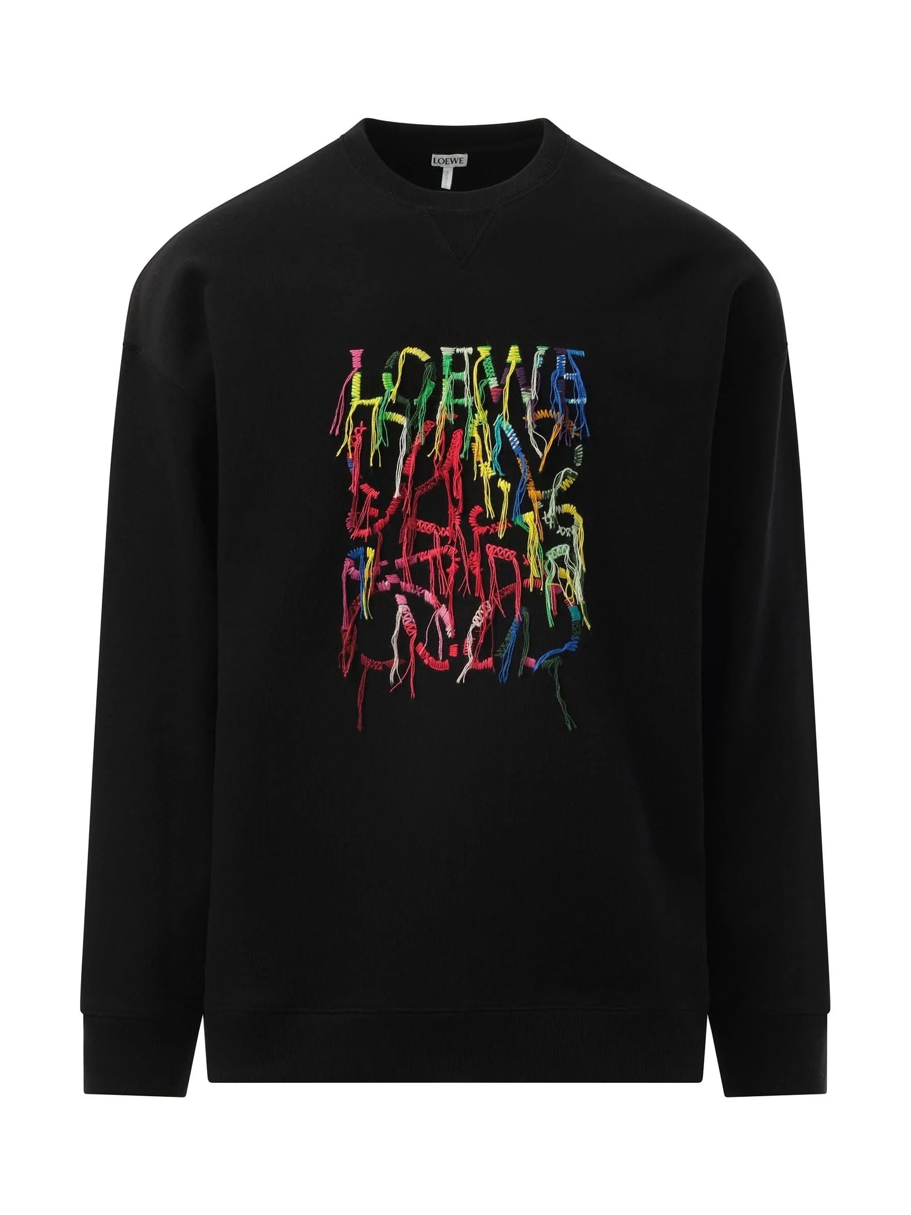 Abstract Anagram Sweatshirt in Black/Multicolour