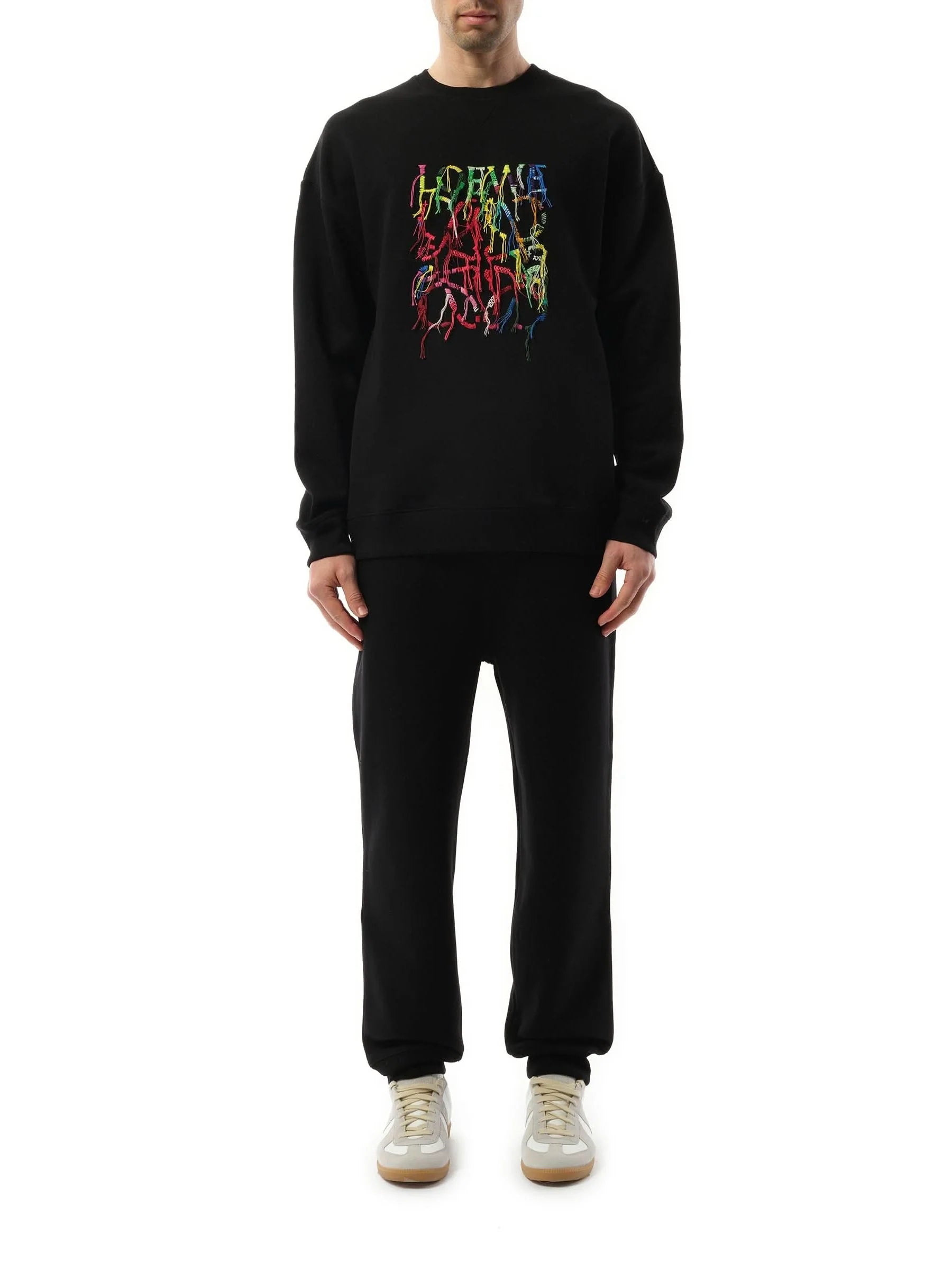 Abstract Anagram Sweatshirt in Black/Multicolour