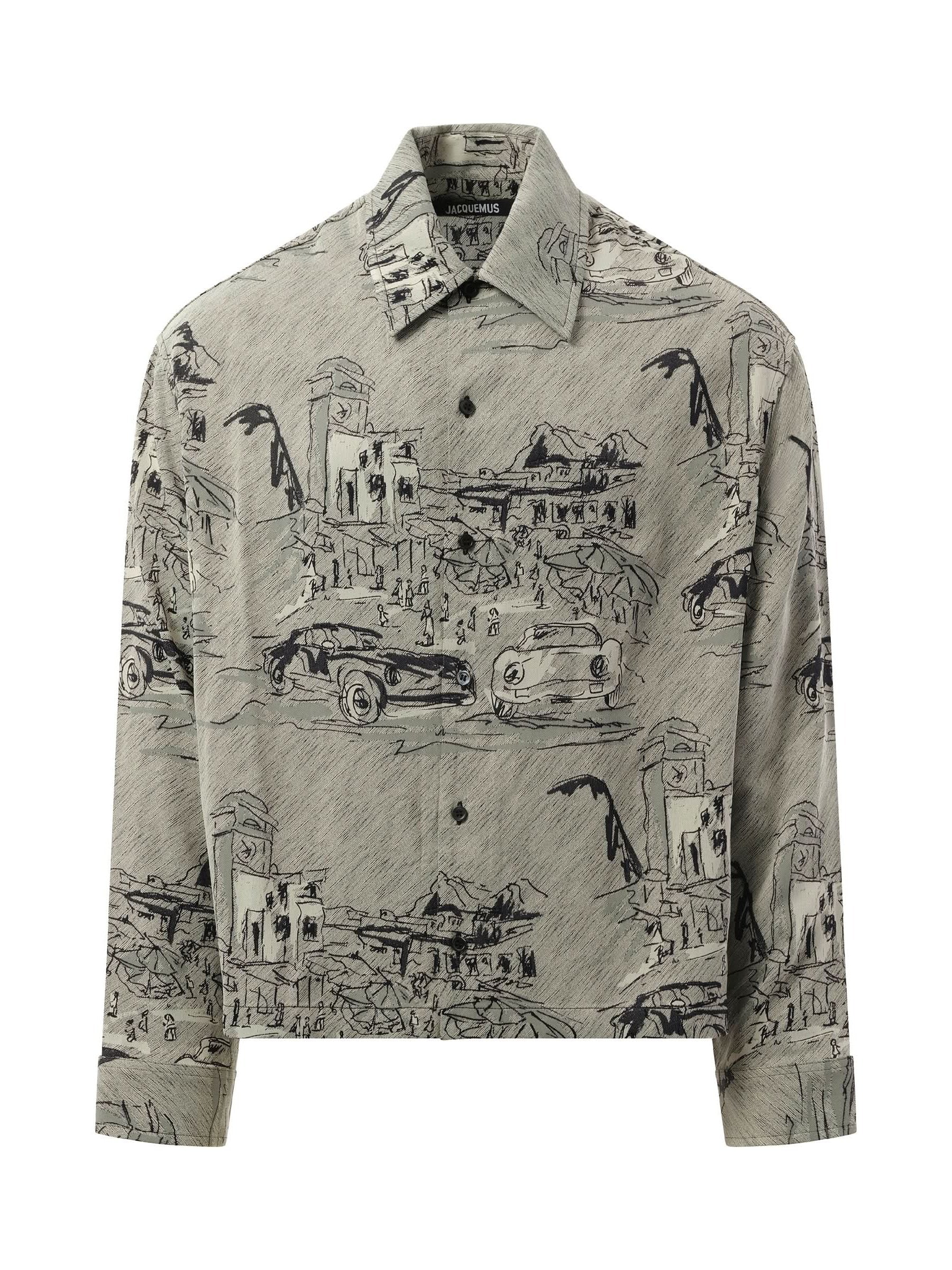 La Chemise Corto Capri Cars in Grey