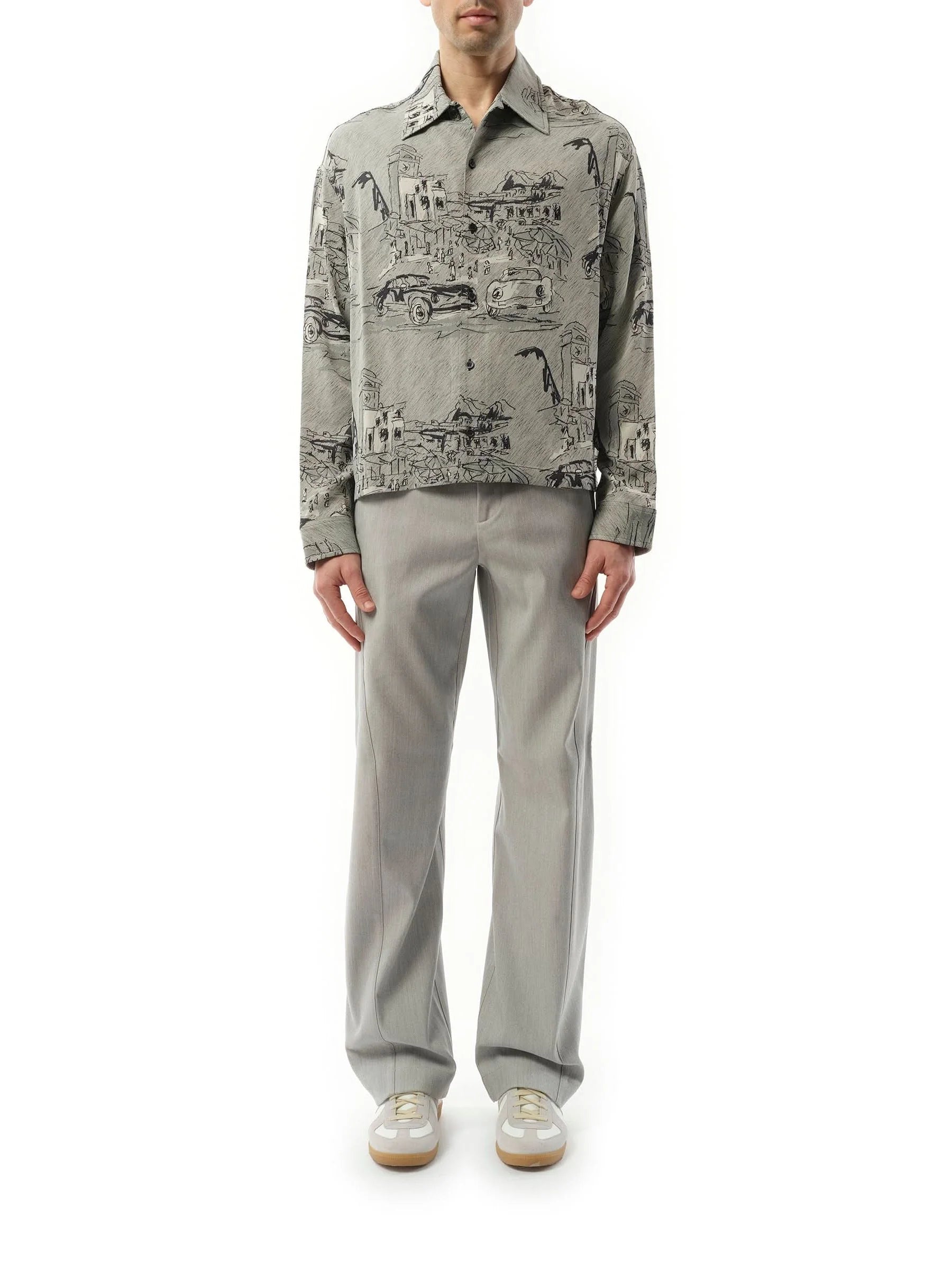 La Chemise Corto Capri Cars in Grey