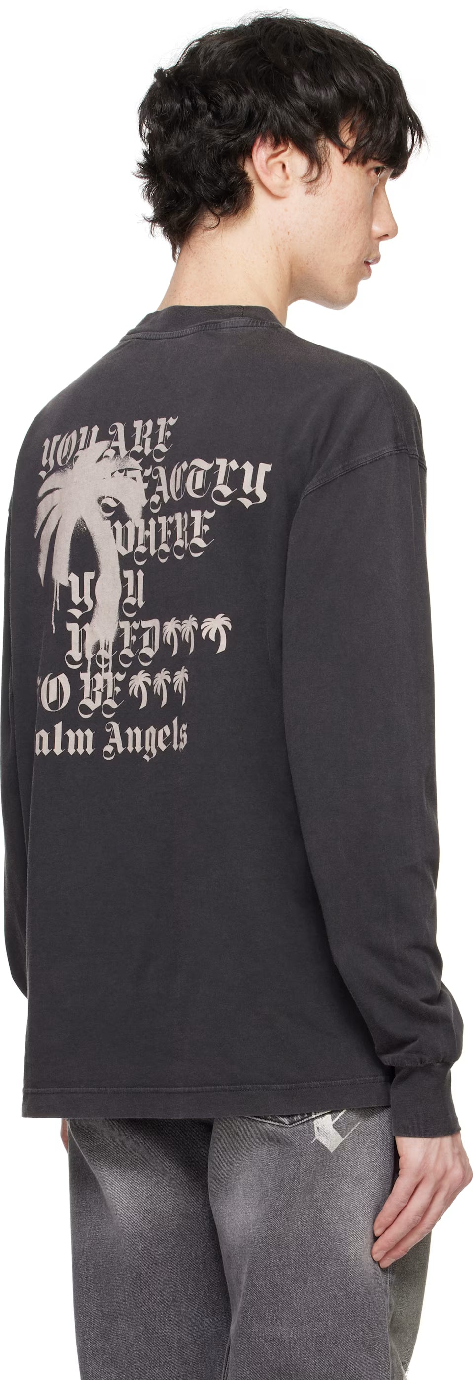 Black Statement Monogram T-shirt