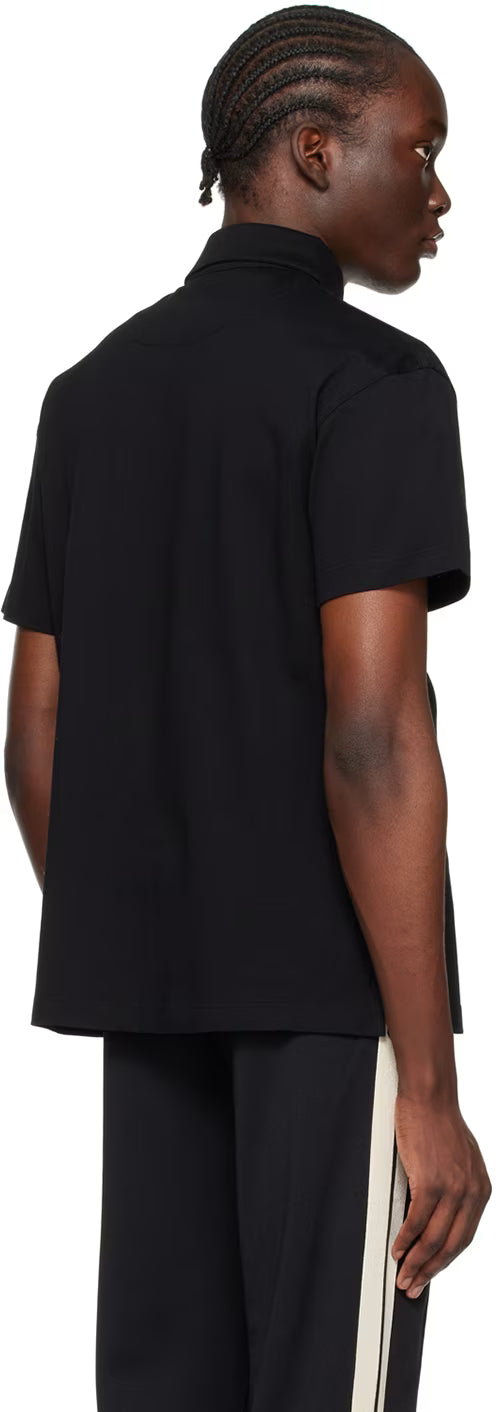 Black Monogram Pin Polo