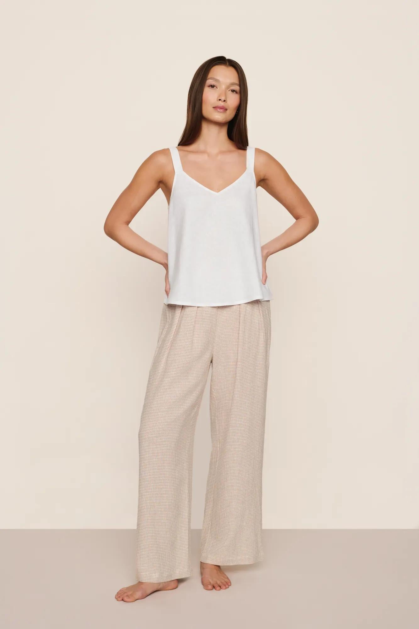 Linen Blend Relaxed Pant