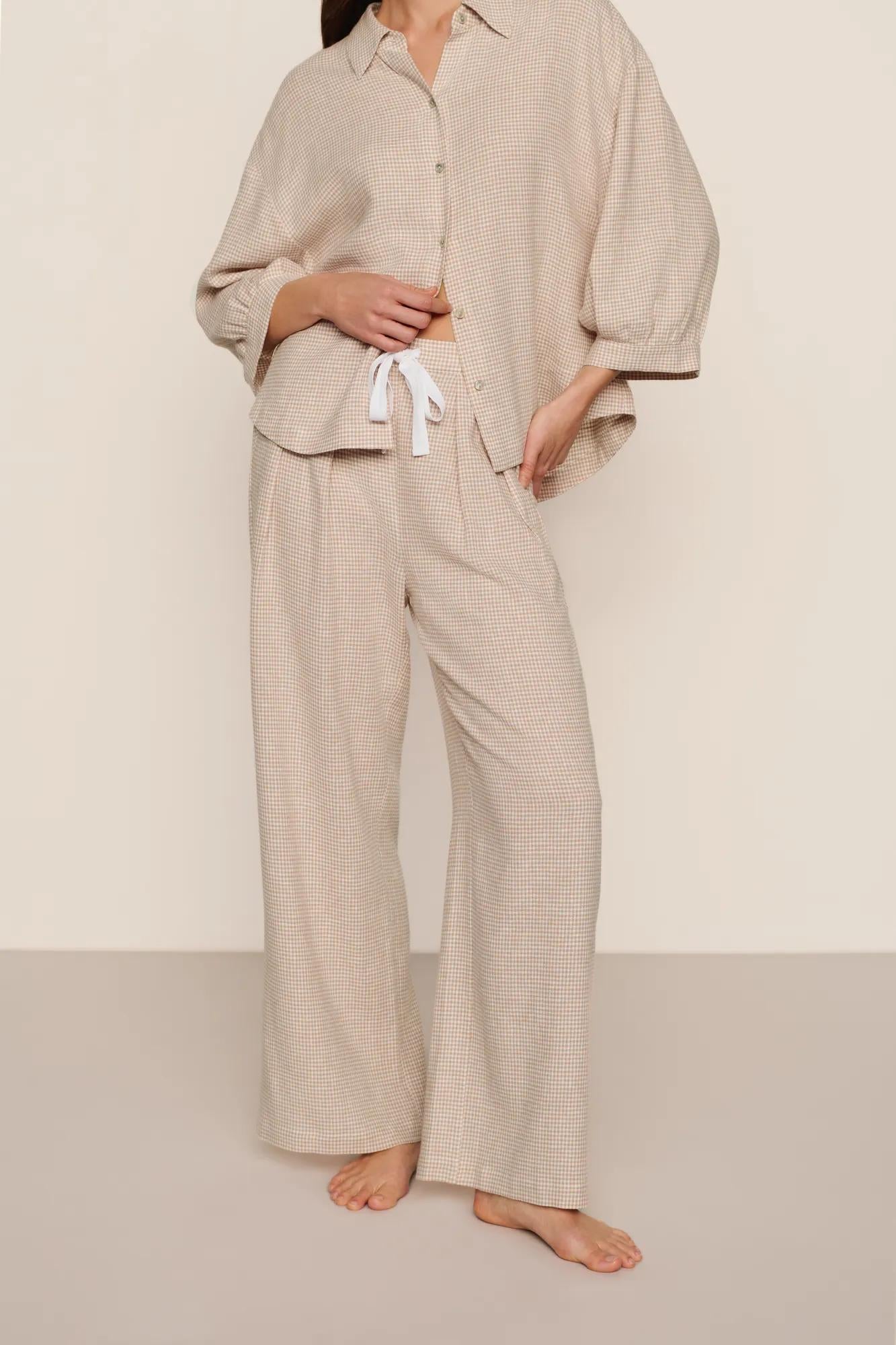 Linen Blend Relaxed Pant