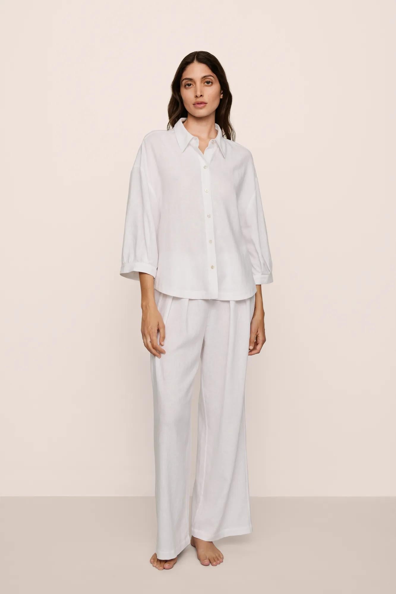Linen Blend Relaxed Pant