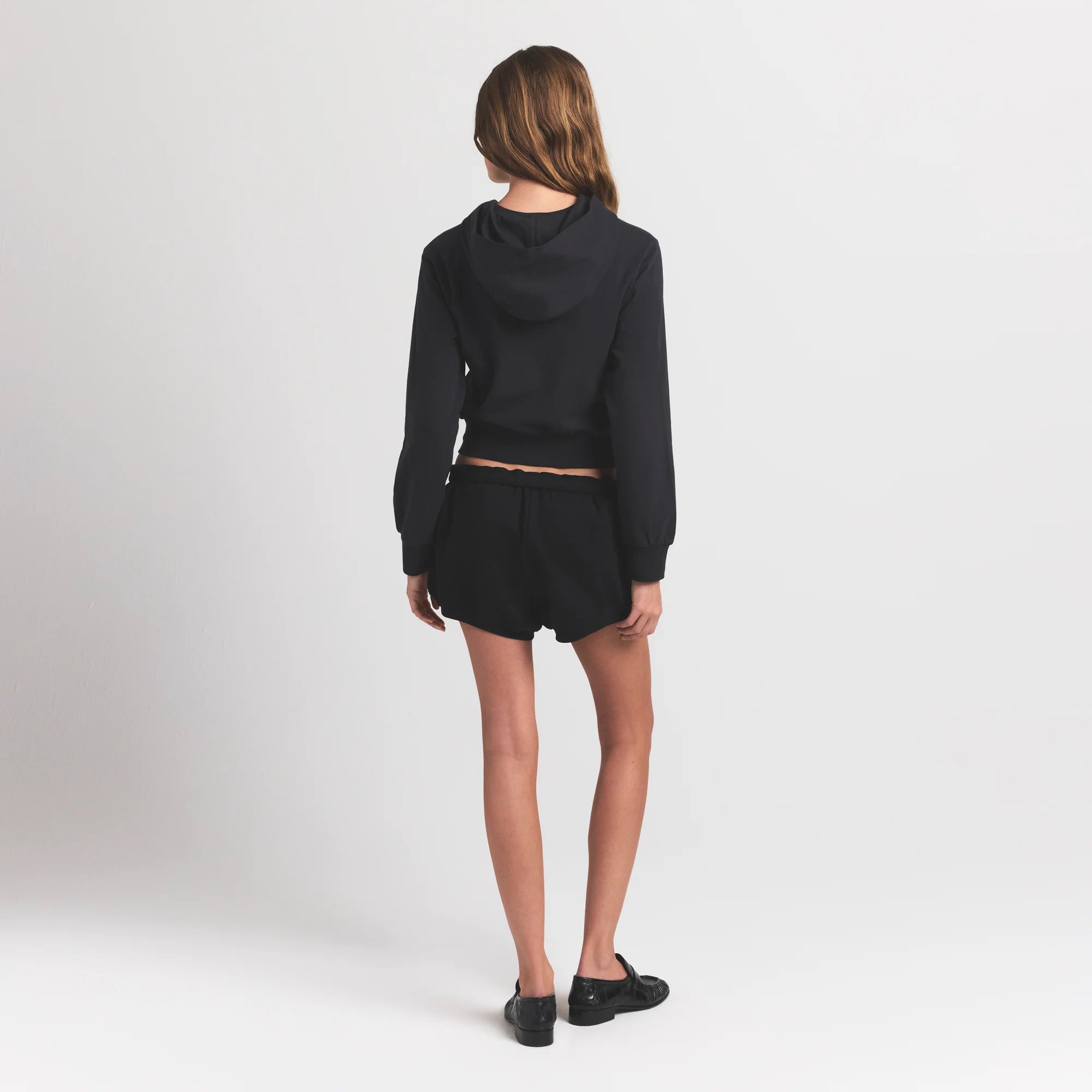 Cotton Jersey Zip Up Hoodie